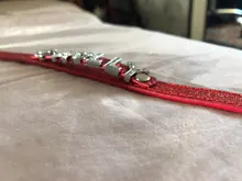 Personalized Dog Collar Leather Rhinestone Bling Charms Custom Pet Dogs Cat Name