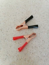 Connector-Plug Battery Caravan Alligator-Clips Test-Lead-Clips Power Crocodile Black