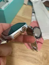 Funda de Metal y vidrio templado para Apple Watch, funda protectora para reloj iWatch SE 6 5 4 3 2 1, 42mm 38mm 44mm 40mm