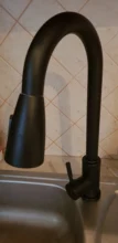 Grifo de cocina de un solo agujero, mezclador extraíble, pulverizador de corriente, cabezal cromado