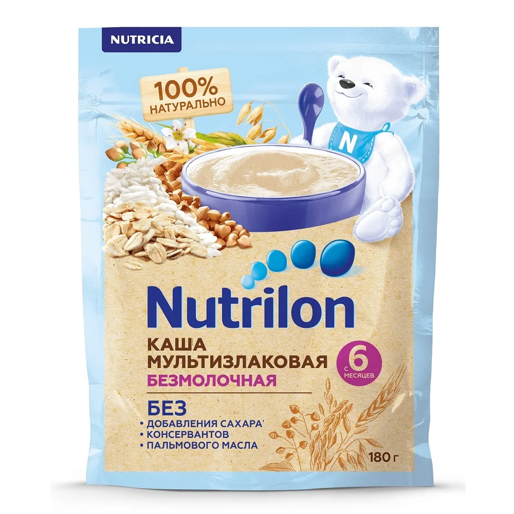 Multi-solente Nutrilon Multi-Multiple Porridge 180g from 6 months Mother Child babies Kids Children's food | Мать и ребенок