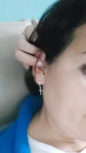 Guarda de Plata de Ley 925 colgante de Cruz Pendientes para las mujeres 2018 nueva tendencia de Moda de dama de joyería de Pendientes para Mujer de Moda
