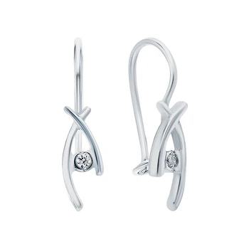 

Silver earrings with cubic zirconium sunlight sample 925