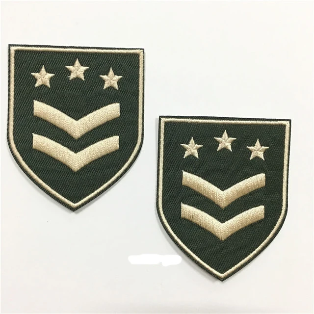 Военный вышитый значок, армейские нашивки от производителя, железная подложка, высота 3,0 дюйма, можно сделать как ваш логотип