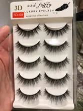 Fake Eyelashes Makeup Daily Natural Thick HBZGTLAD 5-Pairs Handmade 3D