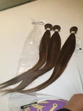 Hueso recto Highligh mechones con cierre brasileño extensiones de pelo ondulado mechones con cierre extensiones de cabello humano mechones con cierre cabello Remy