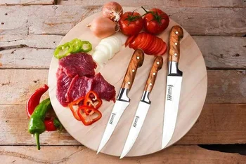 

Lazoğlu Riding on 3 PCs Knife SET REGISTERED brand 100 ORIGINAL HG16 293005176