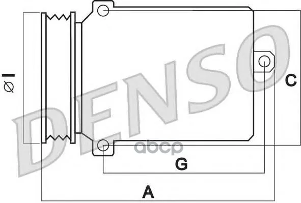 Компрессор Кондиционера Mercedes-Benz E-Class(212)(09-) Denso арт. DCP17112
