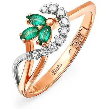 

Kabarovsky ring with 1 red gold diamond