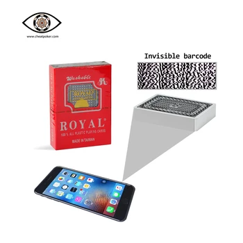 Royal Marked Playing Cards for Poker Analyzer, Anti Cheat Poker, Magic Tricks Decks, Anti Cheating Playing Cards secret marked poker cards see through playing cards magic toys poker magic tricks