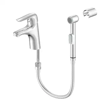 

Sensea smart single lever basin faucet with sanitary shower chrome color