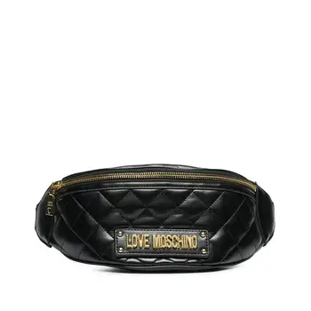 

LOVE Quilted Tassel Pu Beltbag Black