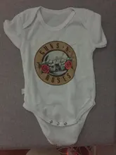 DERMSPE-peleles de manga corta Guns N Roses para bebés recién nacidos, mono estampado, blanco, novedad de verano, 2019