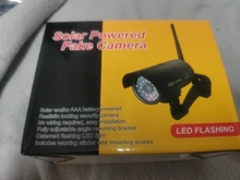 3 uds/1 bolso Cámara ficticia falsa simulación Solar impermeable al aire libre de vigilancia de seguridad CCTV con LED rojo parpadeante