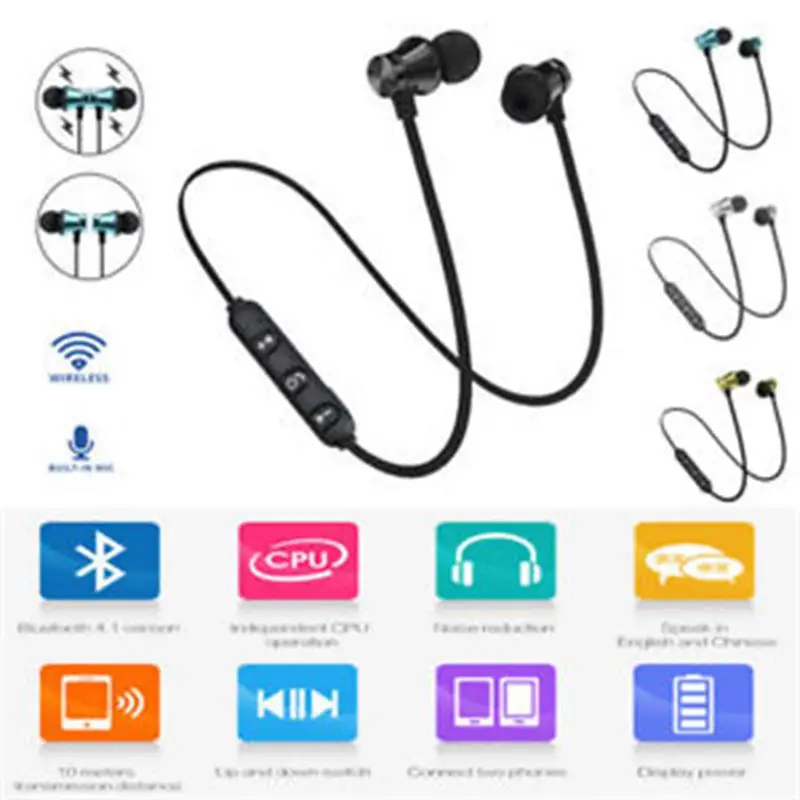 

New design Bluetooth wireless earphones with magnetic function and good for sport