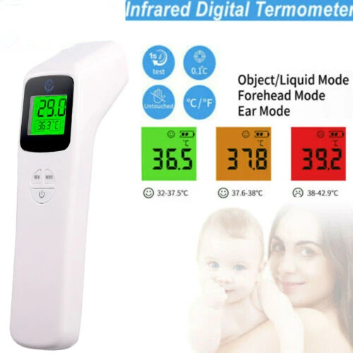 Non Contact Baby Adult Digital IR Infrared Medical Body Forehead Ear Thermometer
