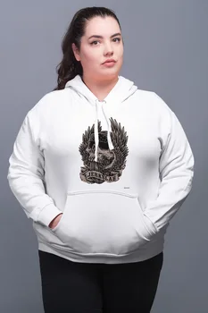 

Angemiel Wear Jerkslab Skull And Crossbones White Women 'S Hooded Sweatshirt