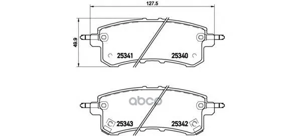 Колодки Тормозные Дисковые Infiniti: Qx56 10- Nissan: Patrol Iii 10- Brembo арт. P56082