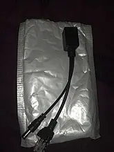 Anpwoo caliente de Cable POE pasivo de Cable adaptador de Ethernet inyector divisor POE módulo de fuente de alimentación 12 v 48v para cámara IP