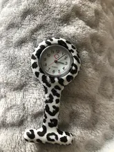 Reloj eléctrico con números arábicos y esfera redonda, broche de silicona para enfermeras, Túnica, reloj de bolsillo con cadena, novedad de 2020