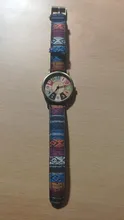 Reloj de pulsera deportivo de cuarzo para hombre y mujer, diseño de película Retro Unisex, con correa de camuflaje militar, de tela vaquera, a la moda, Popular