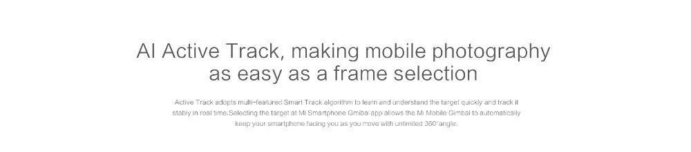 Mijia 3 оси ручной карданный стабилизатор Mi смартфон GH2 gimbals AI smart track 5000 мАч батарея для смартфона Экшн-камера