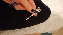Creativo tijeras forma de señora de las mujeres pelo Clip horquilla delicada pelo horquilla accesorios para el cabello decoraciones