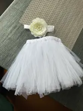 Nueva princesa bebé Tutu con juego de diademas de flores accesorios de fotografía recién nacido niña Tutu tul falda para niña