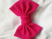 Turbante con lazo para el pelo para niña, turbante de tela texturizada elástica para niña, accesorios para el cabello DIY 2019