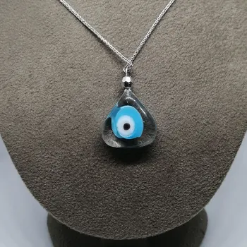 

Glass Pendant For Women Sterling Silver 925 Jewelry Necklace Devil Eye - Neck Pendants, Women's Accessories Gifts For Women