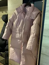 Down-Jacket SEMIR Winter Women Outwear Hooded Long New Waist for Fur-Collar Loose Young-Girl