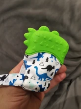 Mitones de silicona para dentición de bebé, guante mordedor de sonido para recién nacido, mordedor de lactancia masticable, juguete Natural para dejar de chupar el pulgar