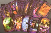 Tarot-Cards Deck Table-Board-Games Divination Witchcraft Fate Silver English Guidebook