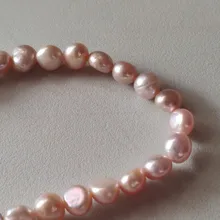 ASHIQI-collar de perlas naturales de agua dulce para mujer, joyería barroca de la perla Vintage para mujer, regalos para el nuevo año 2021