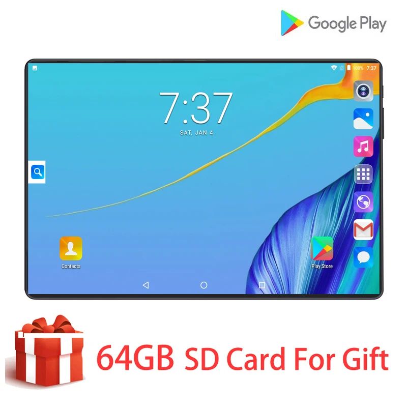 

4G LTE Phone-Call Tablets global version Android 9.0 Octa-Core 6G+128G Tablet Pc 10 inch 1280x800 Dual Camera SIM Card WiFi GPS