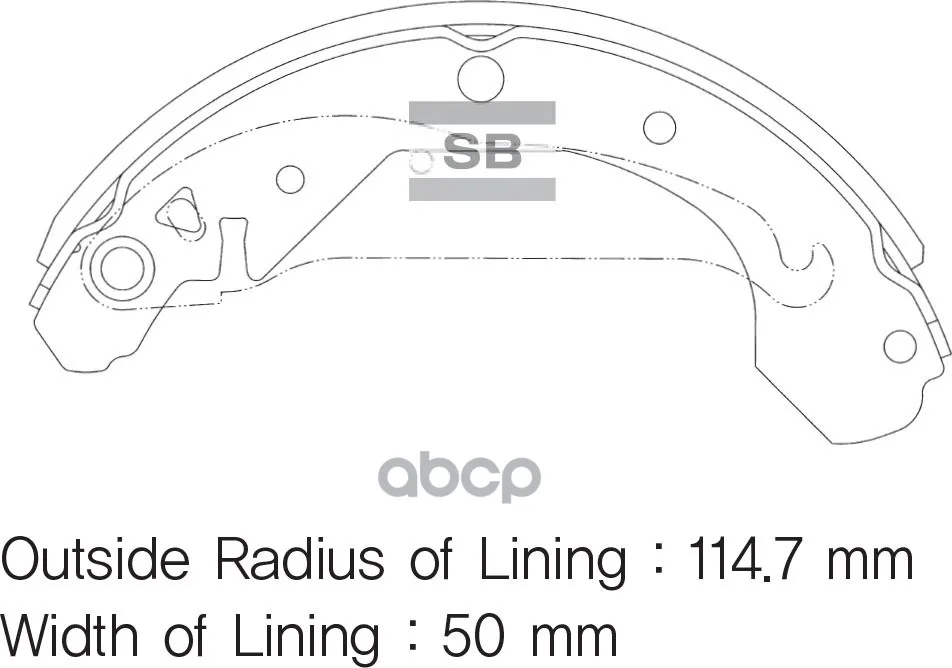Колодки Тормозные Барабанные Sangsin Brake Sa103 Sangsin brake арт. SA103