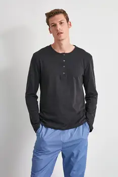 

Trendyol Button Detail Woven Pajamas set THMAW21PT0346