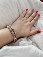 Anillo de cuentas de cristal de varios colores para mujer y niña, joyería para mujer y niña, Coreano hecho a mano elástica, anillos de fiesta apilados