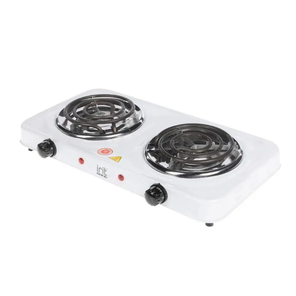 Carrelage électrique Irit IR 8120 (2 spirale par 1000 W)  plaque électrique en laiton armoire électrique cuisinière four électrique cuisinière électrique avec four cuisinière top cuisine 