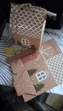 Gift-Bags Boxes Guests-Packaging Merry-Christmas Deer Candy Stickers No Party with Snowflakes