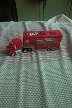 Disney Pixar-Coche de juguete de Cars 2 3 para niños, modelo de Rayo McQueen Mater Jackson Storm Mack tío Truck a escala 1:55, regalos de navidad