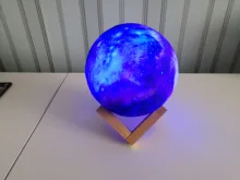 Galaxy Light Moon-Lamp Remote-Control Gift Change-Touch 3d-Printing 16-Color Kids as