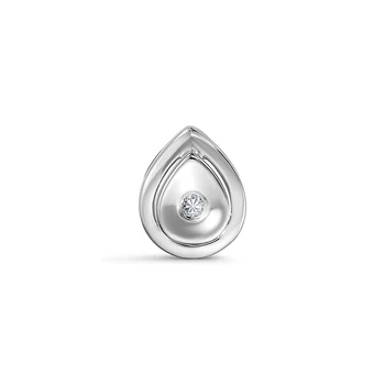 

585 sterling gold pendant with stones: Diamond