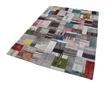 

170x240 Cm Multicolor Handmade Rugs Patchwork Rug-6x8 Ft