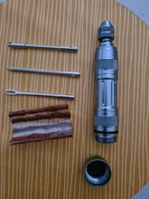 Kit de reparación de neumáticos sin cámara para bicicleta, tiras de goma para taladro, pinchazo en el neumático, herramientas de Reparación de bicicletas sellador