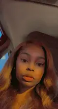 Rubia resaltar frente de encaje pelucas de cabello humano de la onda del cuerpo transparente pelucas delanteras de encaje peruano naranja jengibre malla con división pelucas Remy 180