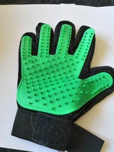 Aseo para mascotas, perros y gatos guantes de limpieza para cepillar eficaz Deshedding masaje de espalda Baño de animales depilación guantes perro peines Hot