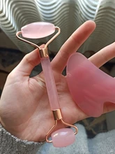 Rosa de resina Guasha Junta Natural raspador Facial chino Gua Sha herramientas cuello cuerpo acupuntura Spa raspador de acupuntura terapia