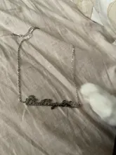 Sipuris, Collar personalizado con nombre, collares de acero inoxidable de Color acero para mujer, joyería personalizada para hombre, regalo de novia