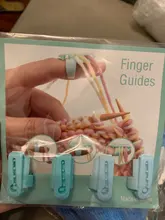 4-Yarn Guide-Thimble Sewing-Accessories Knitting-Tool Finger-Splitter Wool Plastic 4pcs